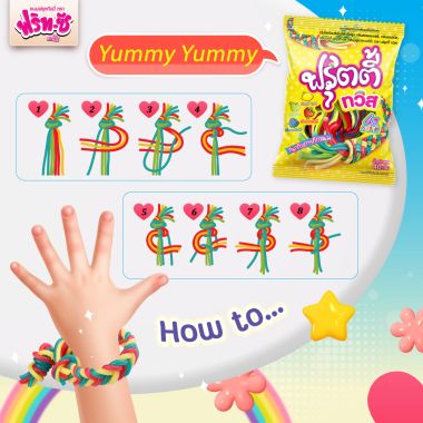 KẸO DÂY XOẮN TRÁI CÂY HARTBEAT