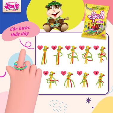 KẸO DÂY XOẮN TRÁI CÂY HARTBEAT