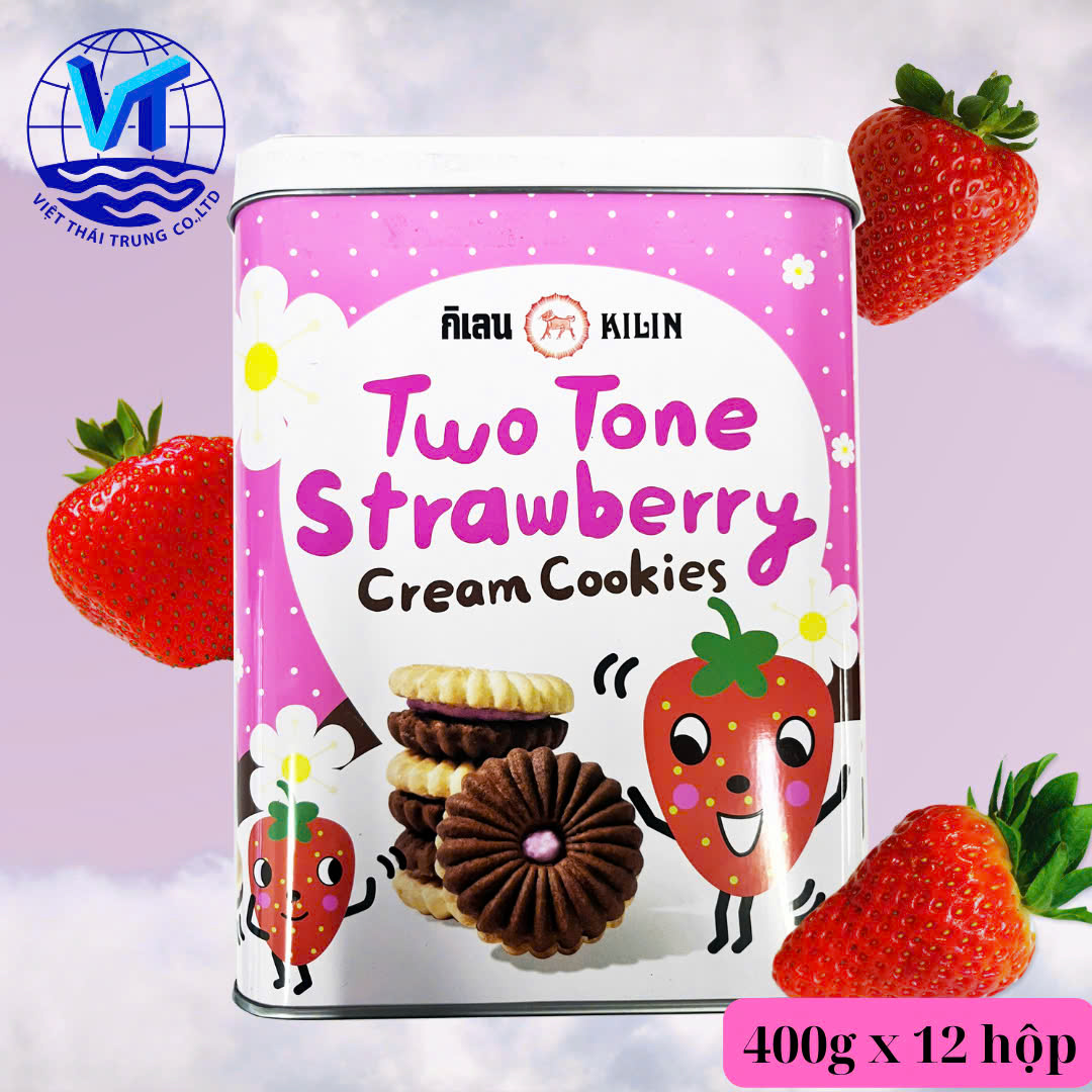 BÁNH QUY KEM DÂU TWO TONE