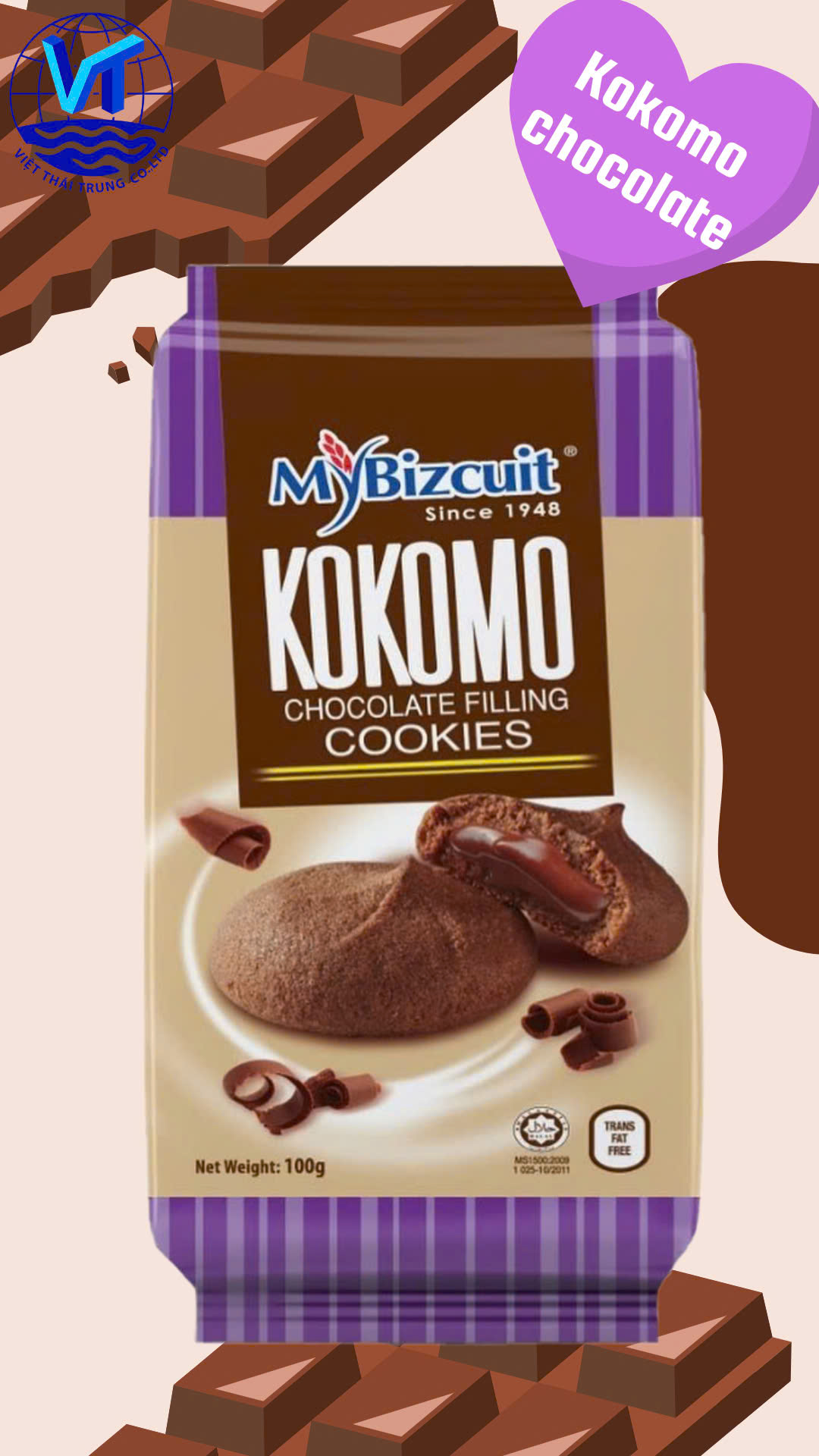 BÁNH QUY SOCOLA KOKOMO